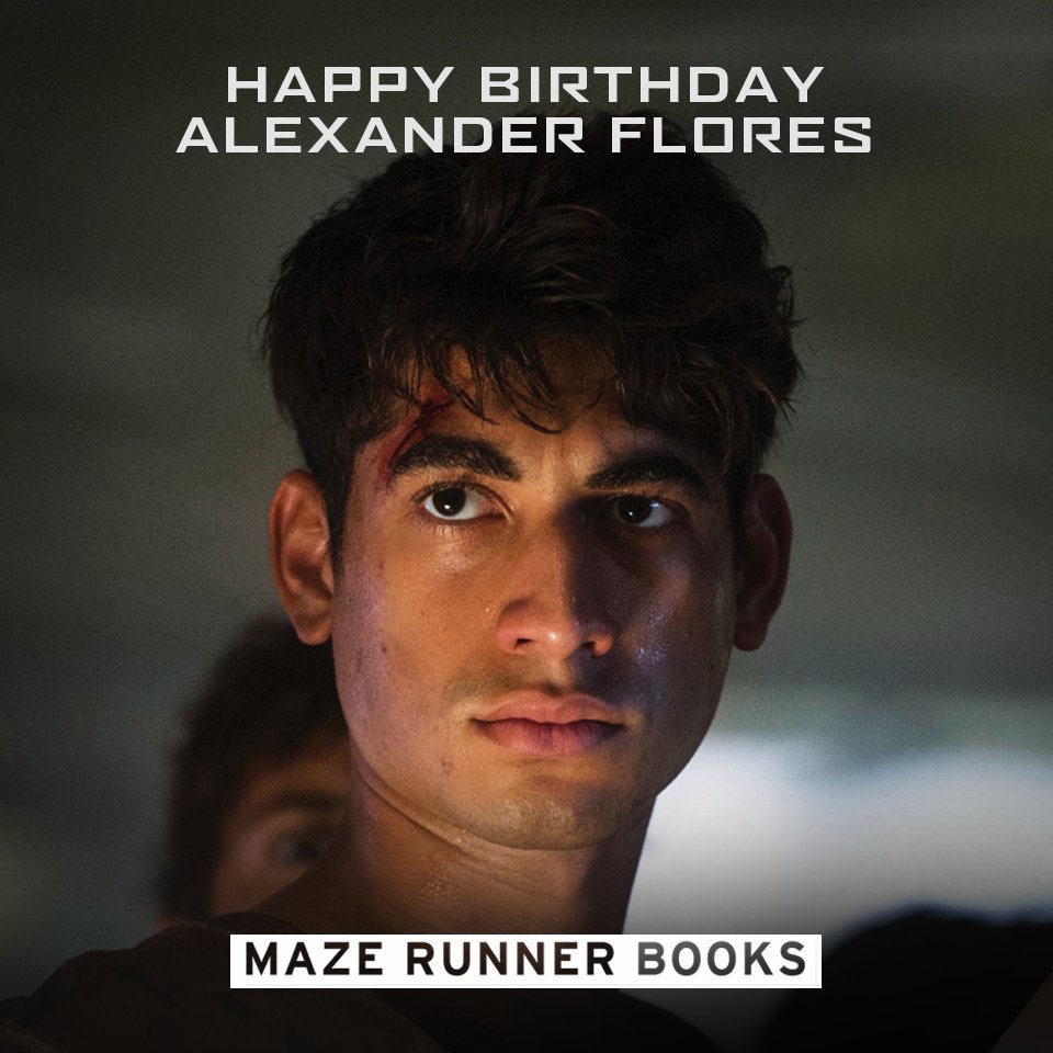 MazeRunnerBooks's tweet photo. Huge Happy Birthday to @Alex_Flores1 AKA Winston from everyone here at @MazeRunnerBooks! https://t.co/TCgWZ7xMv9