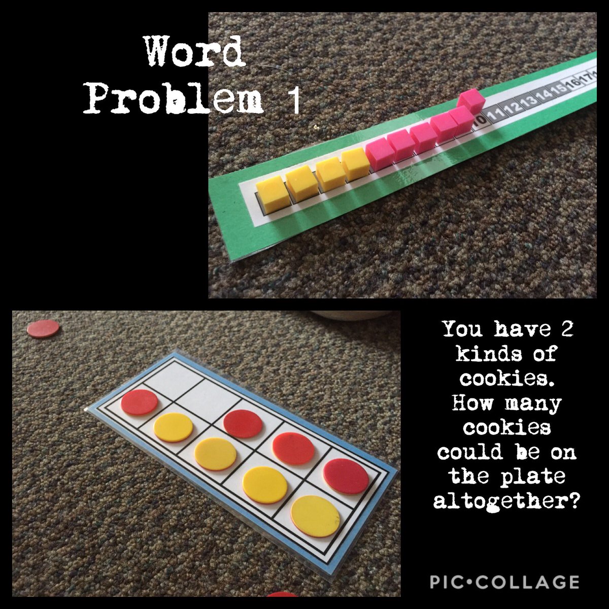 MrsUnsworthWTT's tweet image. Today we attempted our first “Word Problems”!

With all our work with #NumberSenseRoutines, we actually found this switch over to words rather smooth 😊...hooray! Flexibility 🎉