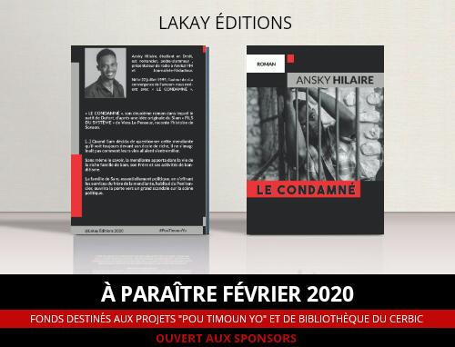 anskyhilaire20's tweet photo. @jpehaiti Je prends le plaisir à vous annoncer la sortie officielle du roman #LeCondamné de Ansky Hilaire pour le mois prochain.

Je décide qu'une partie des fonds qui me reviendront sera versée au projet #PouTimounYo que j'ai initié l'année dernière et l'autre au CERBIC-HAÏTI pour [...] https://t.co/IoXIKjncbc