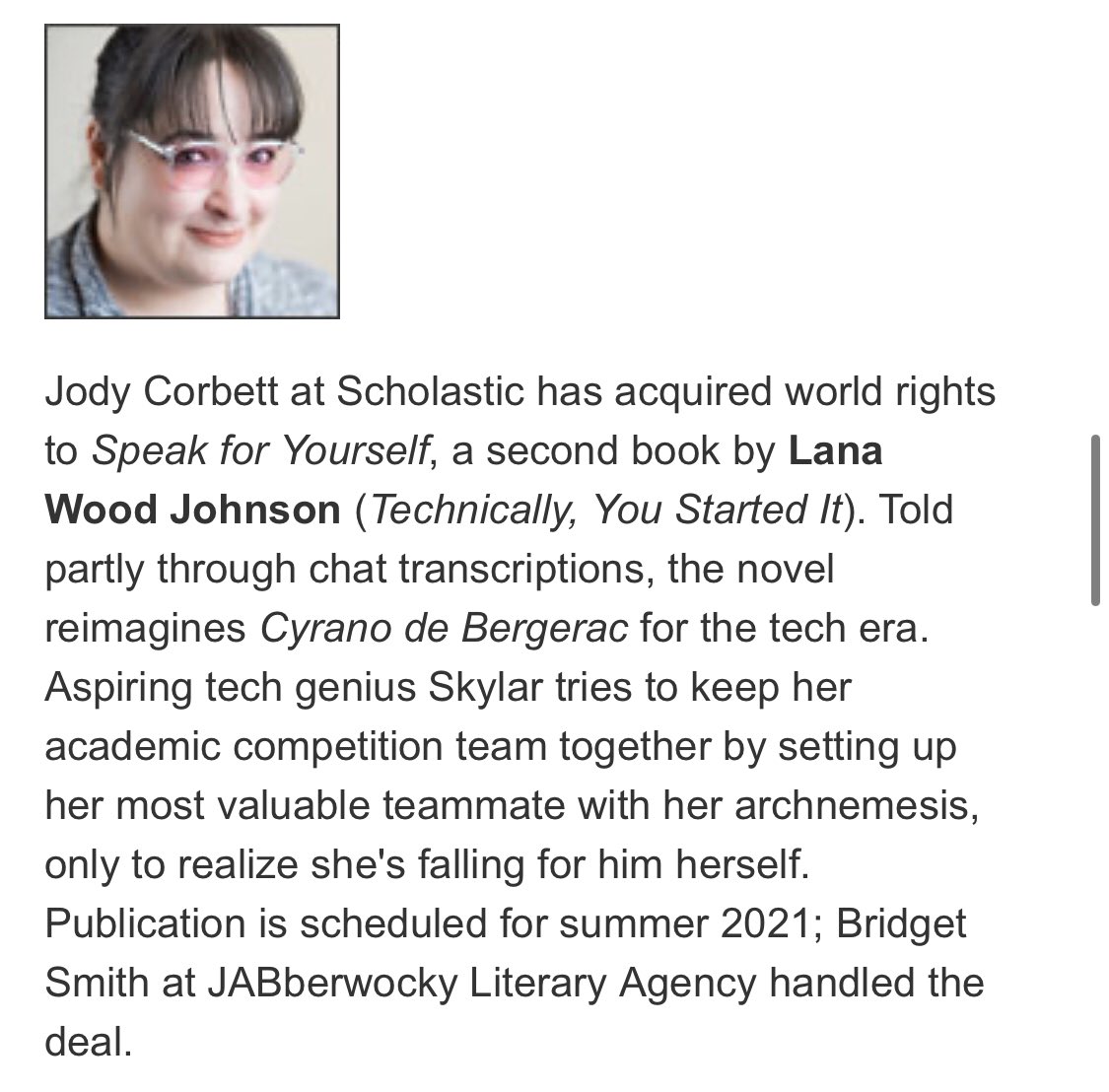muliebris's tweet photo. Hi, please consider buying my book in 2021 about a bossy girl with migraines who thinks every problem can be solved if she just creates the right app for it, and her pile of nerdy friends, and the debater boy she hates most in the whole world, and her charming big brother. https://t.co/LDPsxYF4w8