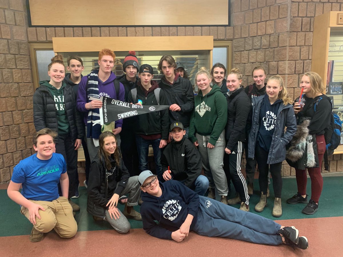 Swim team bringing home a banner. Yessssss! #phoenixpride ⁦<a href="/yourschools/">Avon Maitland District School Board (AMDSB)</a>⁩