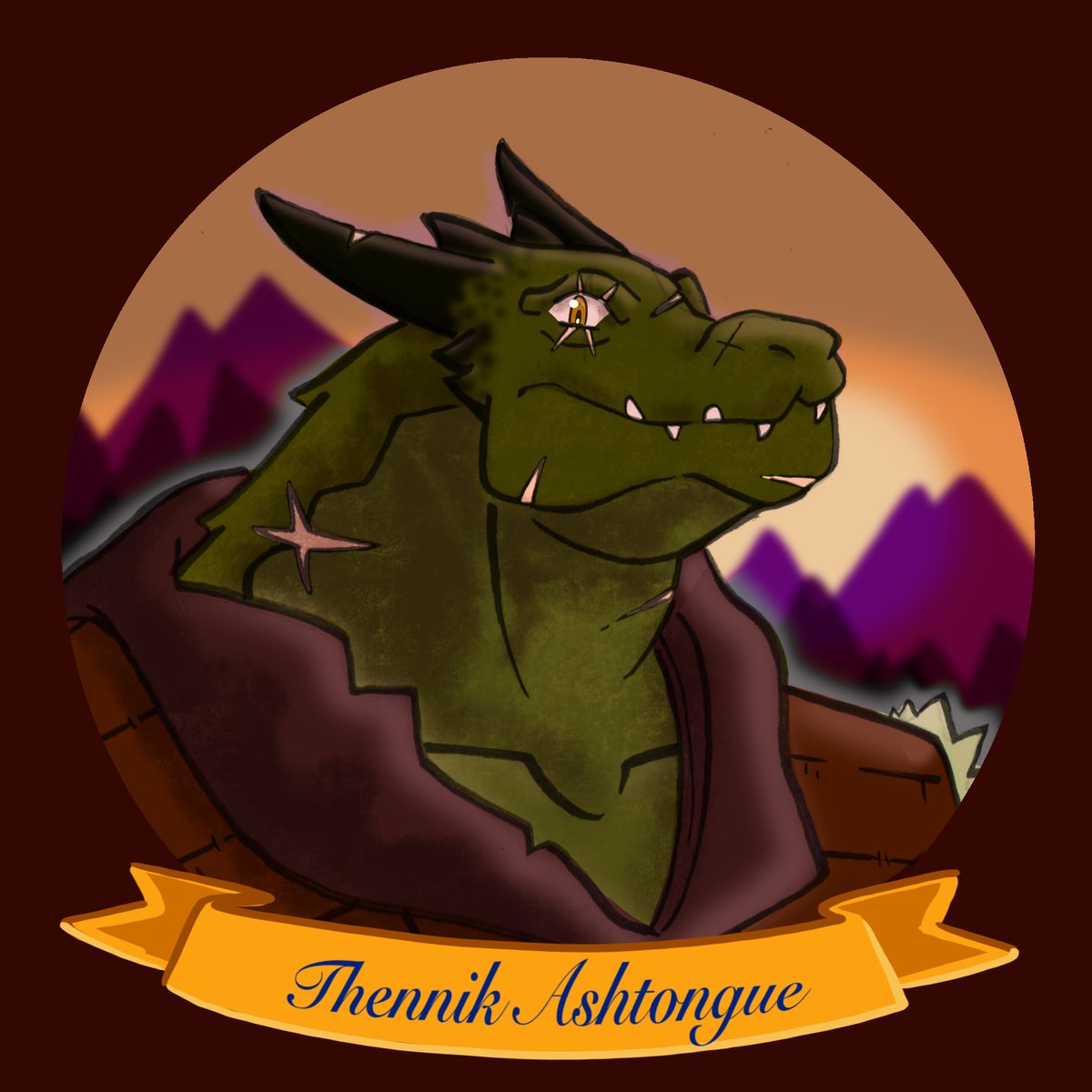 bearoncoffee's tweet photo. This is Thennik! Our dragonborn ranger loner as played by Ken! He doesn't like people but he loves dualwielding crossbows and acid breath! https://t.co/4mXjDict0W
