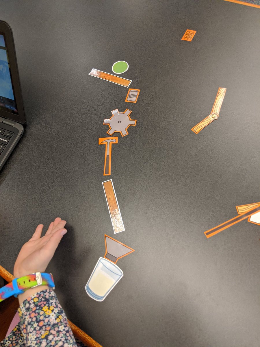 KinderRangers's tweet photo. @kjrvaldez is the absolute best at designing lessons that hit multiple skills and build/support what we are learning in class. Mouse skills, planning, teamwork, and revisions! What a great lesson to support our Rube Goldberg unit in science. @RoanokeRangers @MrsDi_RES https://t.co/cX2ZbBzb82