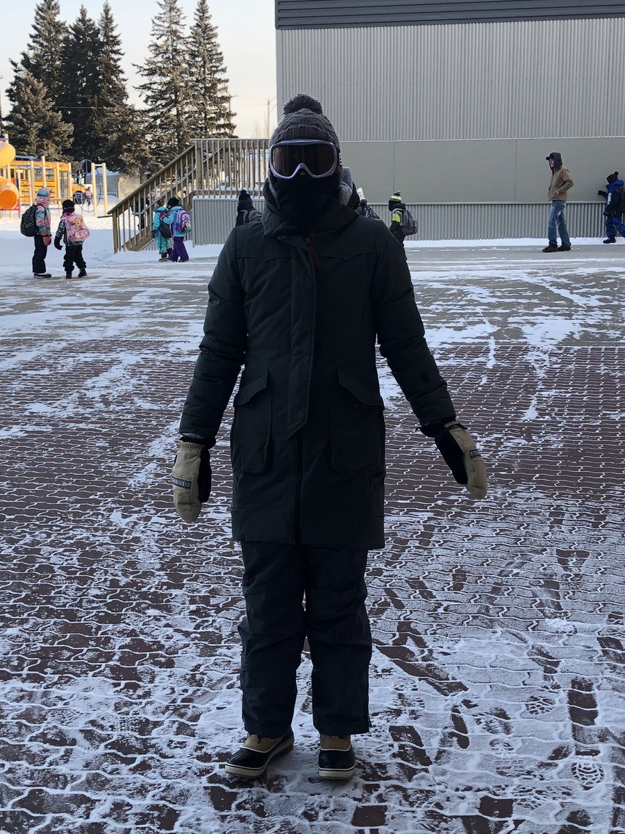 Got cold? #bussupervision #beprepared #-42it’sAlberta 🥶