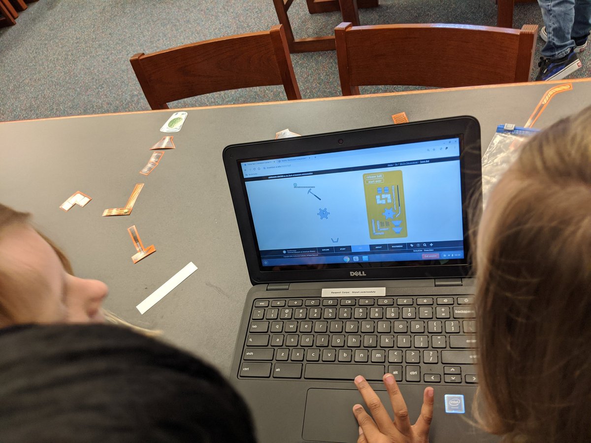 KinderRangers's tweet photo. @kjrvaldez is the absolute best at designing lessons that hit multiple skills and build/support what we are learning in class. Mouse skills, planning, teamwork, and revisions! What a great lesson to support our Rube Goldberg unit in science. @RoanokeRangers @MrsDi_RES https://t.co/cX2ZbBzb82