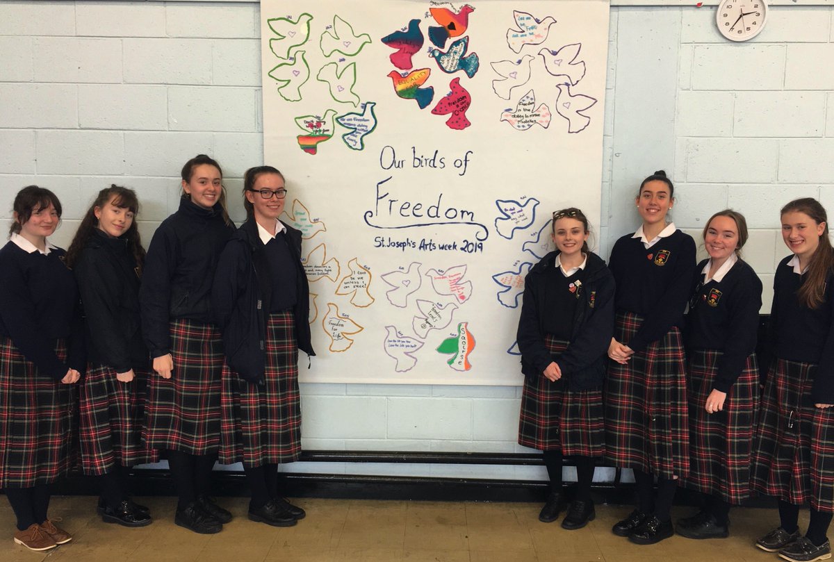 Student Council of St. Joseph's College, Lucan. on X: "The Arts Week  Freedom mural hangs proudly in the school assembly hall! Well done to Leia  Murphy (arts officer) and everyone who helped
