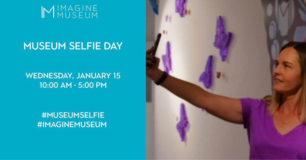 Imagine Museum (@imaginemuseum) on Twitter photo Tomorrow is Museum Selfie day! 
We invite you to join us for a day of selfie celebration with your favorite Exhibit. Post your selfies  and use the hashtags #museumselfieday and #IMAGINEMUSEUM 
#IMAGINEMUSEUM #MuseumSelfie #IMAGINE #IMGLASS #GLASSCOAST Tomorrow is Museum Selfie day! 
We invite you to join us for a day of selfie celebration with your favorite Exhibit. Post your selfies  and use the hashtags #museumselfieday and #IMAGINEMUSEUM 
#IMAGINEMUSEUM #MuseumSelfie #IMAGINE #IMGLASS #GLASSCOAST