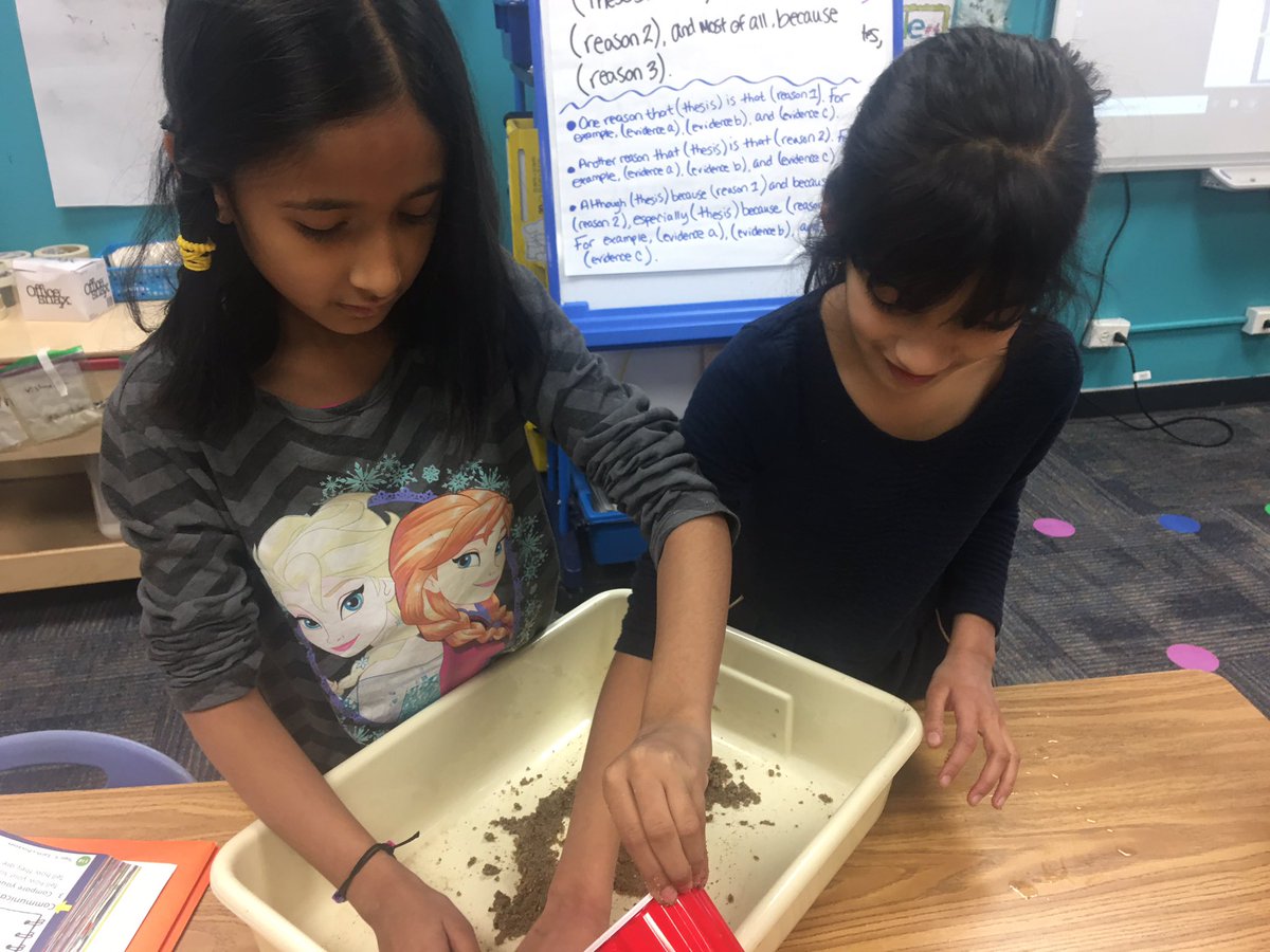 MrsRokosD53's tweet photo. How do you stop the sand from eroding away? Second graders came up with so many solutions to help front load some schema for our new unit! #d53learns https://t.co/AzcOFbM2o3