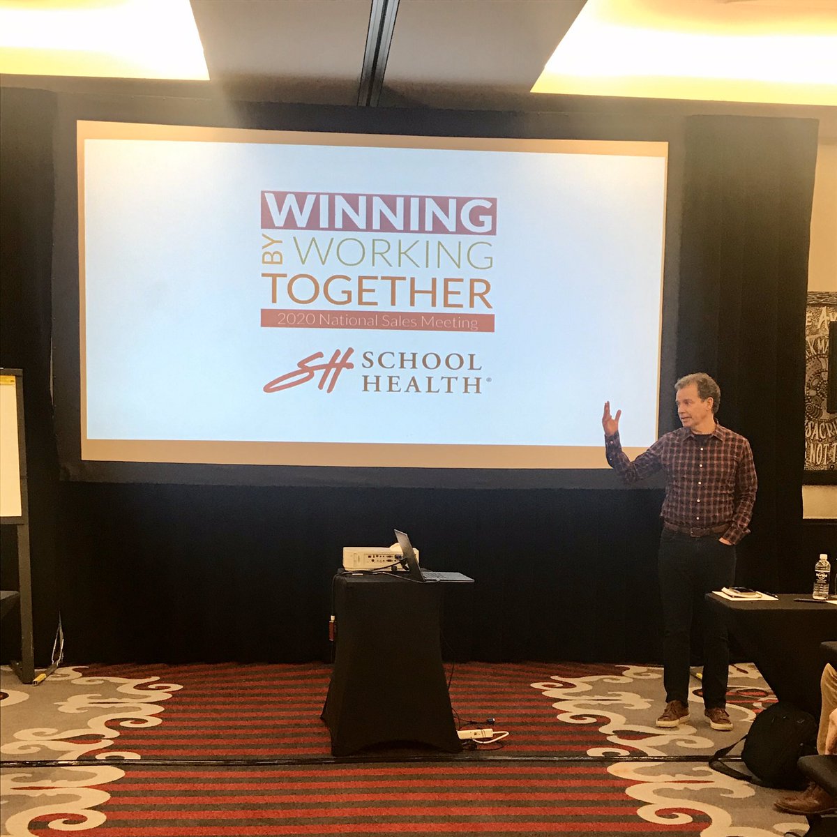 schoolhealth's tweet photo. Our president, @schoolhealthguy, gives us a look back on the last decade, and a preview into the new year full of new and exciting opportunities.
#WinningbyWorkingTogether #SHSalesMeeting #SchoolHealth https://t.co/gTKhDEXxxb