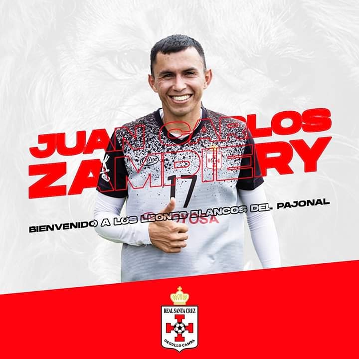 ClubRealSC's tweet photo. ¡Bienvenido a la Leyenda!
Un nuevo Leon se suma a nuestro equipo. 
🦁
#RealSantaCruz #OrgulloCamba
#ElRetornoDeLaLeyenda
#LosLeonesBlancosDelPajonal https://t.co/W0M94XAzTm