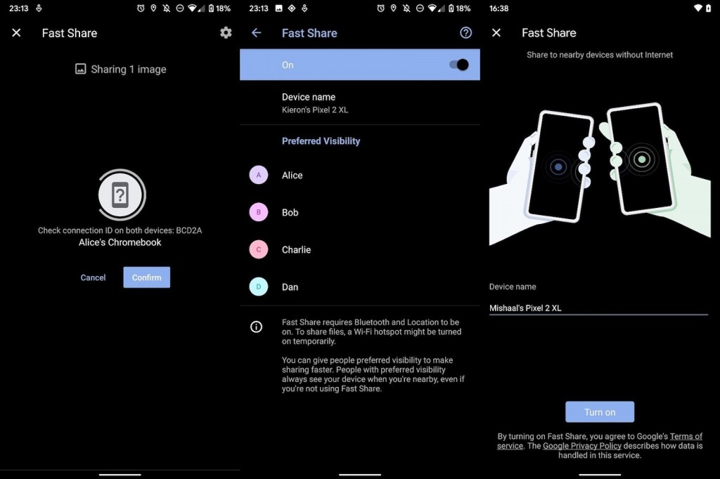 MonitorSur's tweet image. Prepara @Google una función de transferencia de archivos entre dispositivos llamada #FastShare, así se informó en @xdadevelopers. monitorsur.com/google-prepara…