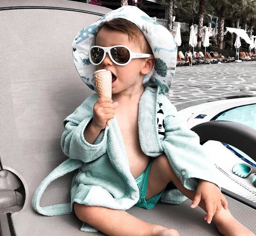 Wicked White Aviators are back in stock by popular demand! 🙌 Shop this goes-with-everything style on the website. bit.ly/2N2nIev #Babiators #LivingTheBabiatorsLife