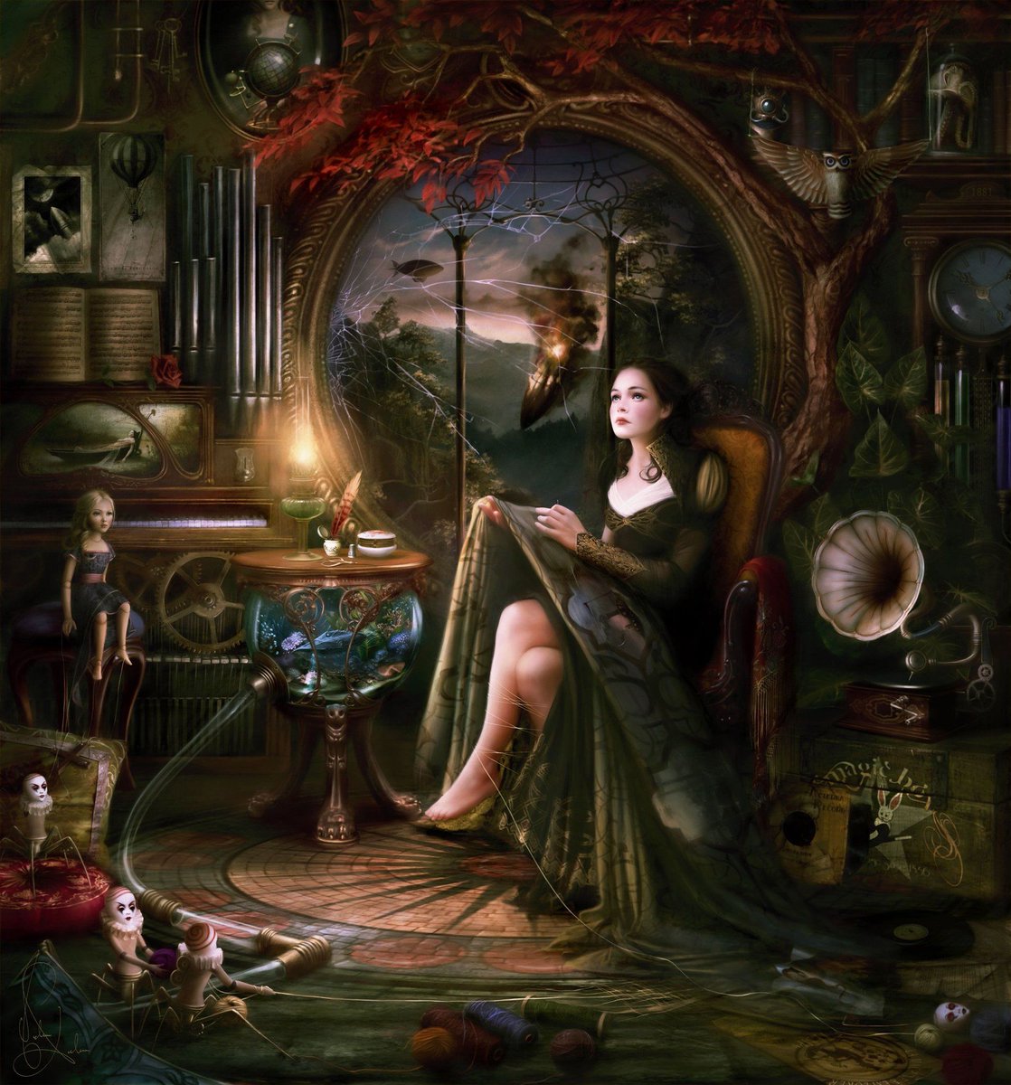 If there's a book that u want to read, but it hasn't been written yet, then u must write it
Toni Morrison
#amwriting 
#Art by Mélanie Delon.