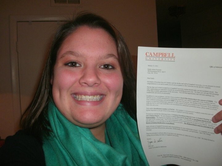 Look at little 17 year old me! 9 years ago today, I got my acceptance letter from <a href="/campbelledu/">Campbell University</a> and going there is still one of the best things I ever did 😊🐪🧡 Shout out to seniors starting their last semester! #YouGotThis #ChaseYourDreams