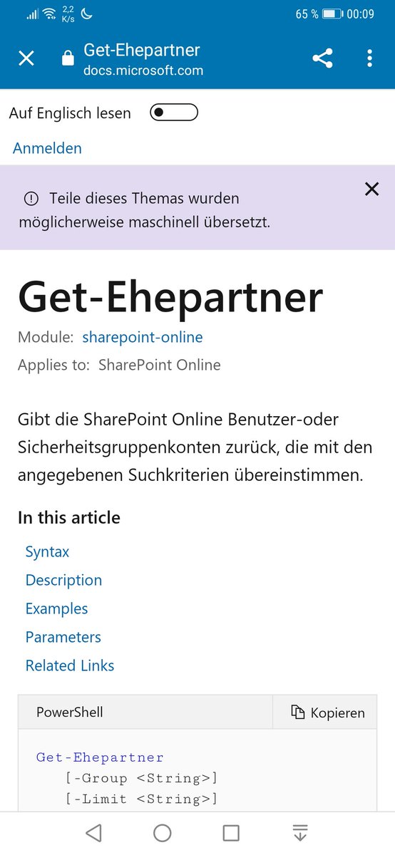 Ich liebe #Microsoft Tech Doku Maschinen Übersetzungen! Sie sind so sexy und menschlich / via <a href="/AndreasEssing/">Andreas Essing</a>