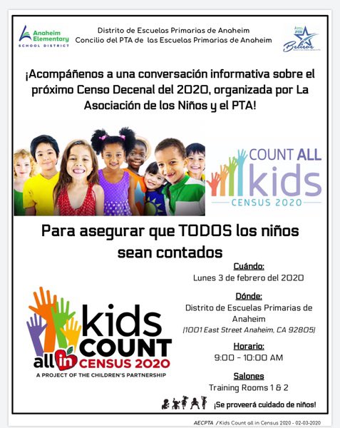 Anaheim Elementary Council of PTA's tweet media