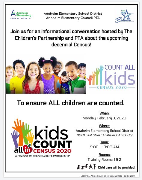Anaheim Elementary Council of PTA's tweet media