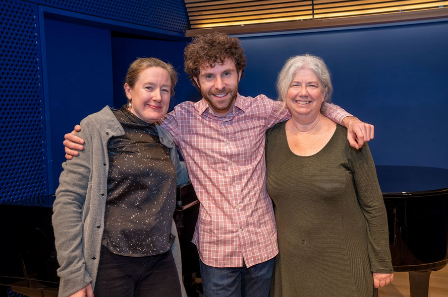 photo of three people