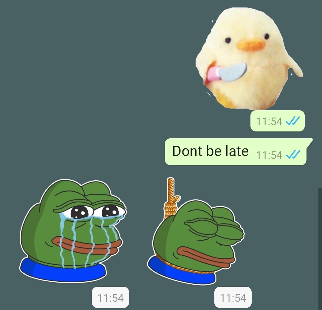 RuYi051's tweet photo. Either they were made for each other or I am constantly making my friend kill themselves https://t.co/4WxljyVIx3