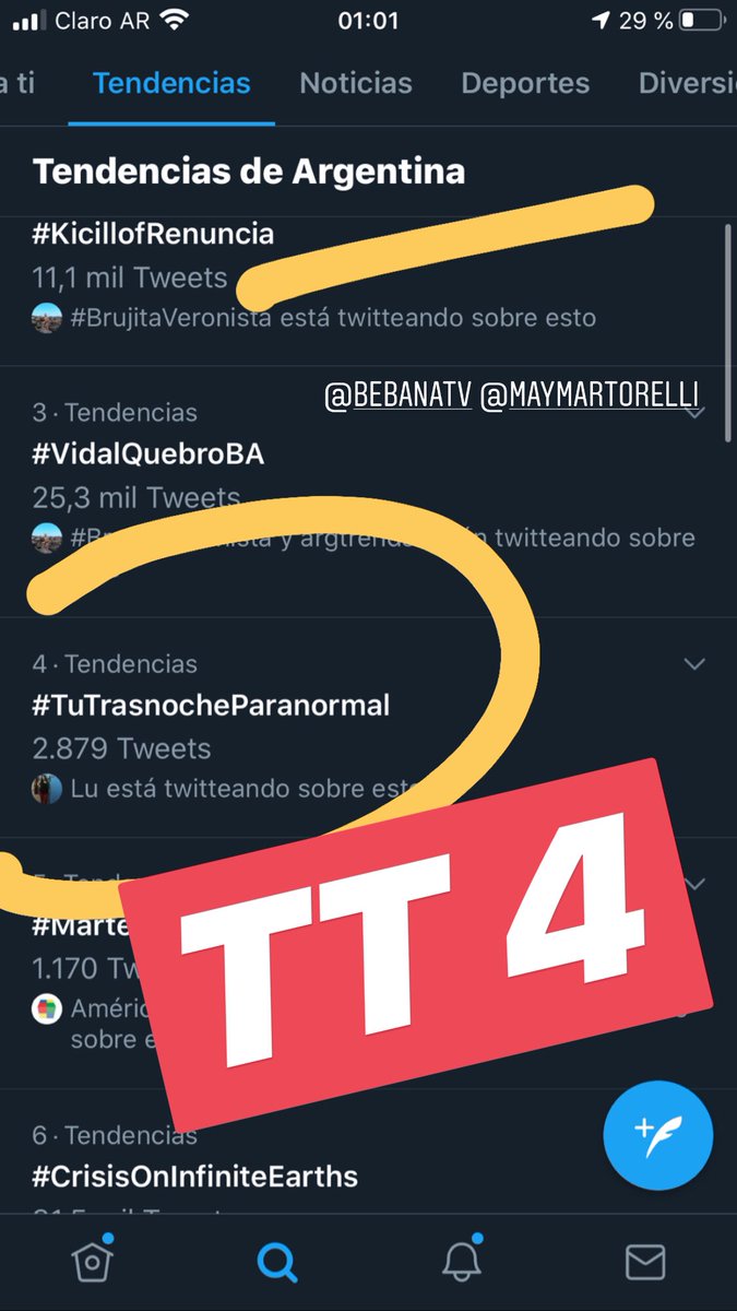 hectorlocutor's tweet photo. TT 4 en Argentina 🇦🇷 

#TuTrasnocheParanormal 💣

@BebanaRadio @MayMartorelli https://t.co/Li5WVjBYNC