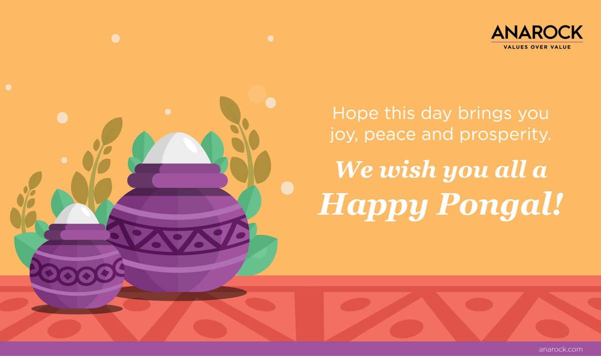 ANAROCKRetail's tweet photo. Here’s hoping the festivities bring joy, peace and prosperity to your beautiful homes always. Happy Pongal. #ANAROCKCelebrates #WeMakeWorkFun #NewAgeNewWays https://t.co/qxLxZG50H5