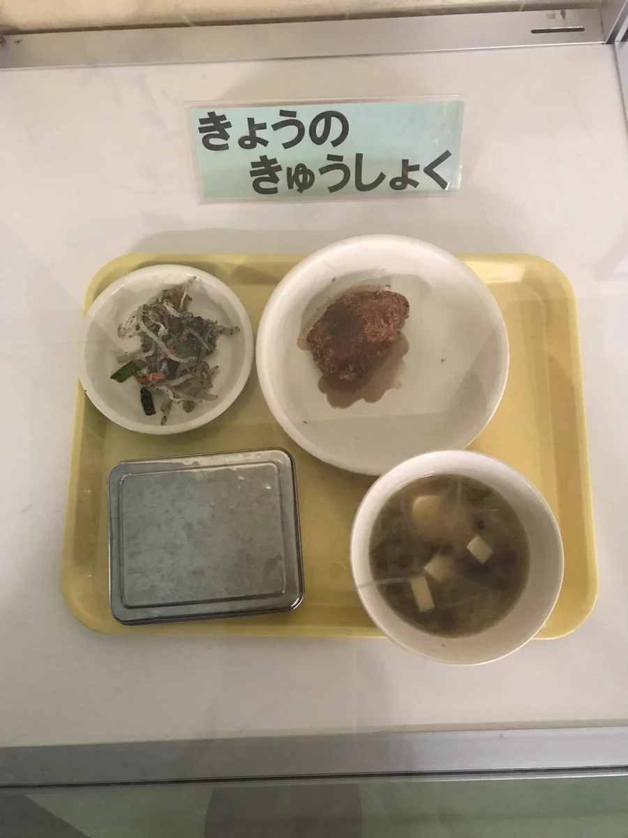 これだけ？？小学校の給食の量が少なくて気の毒になるレベル。