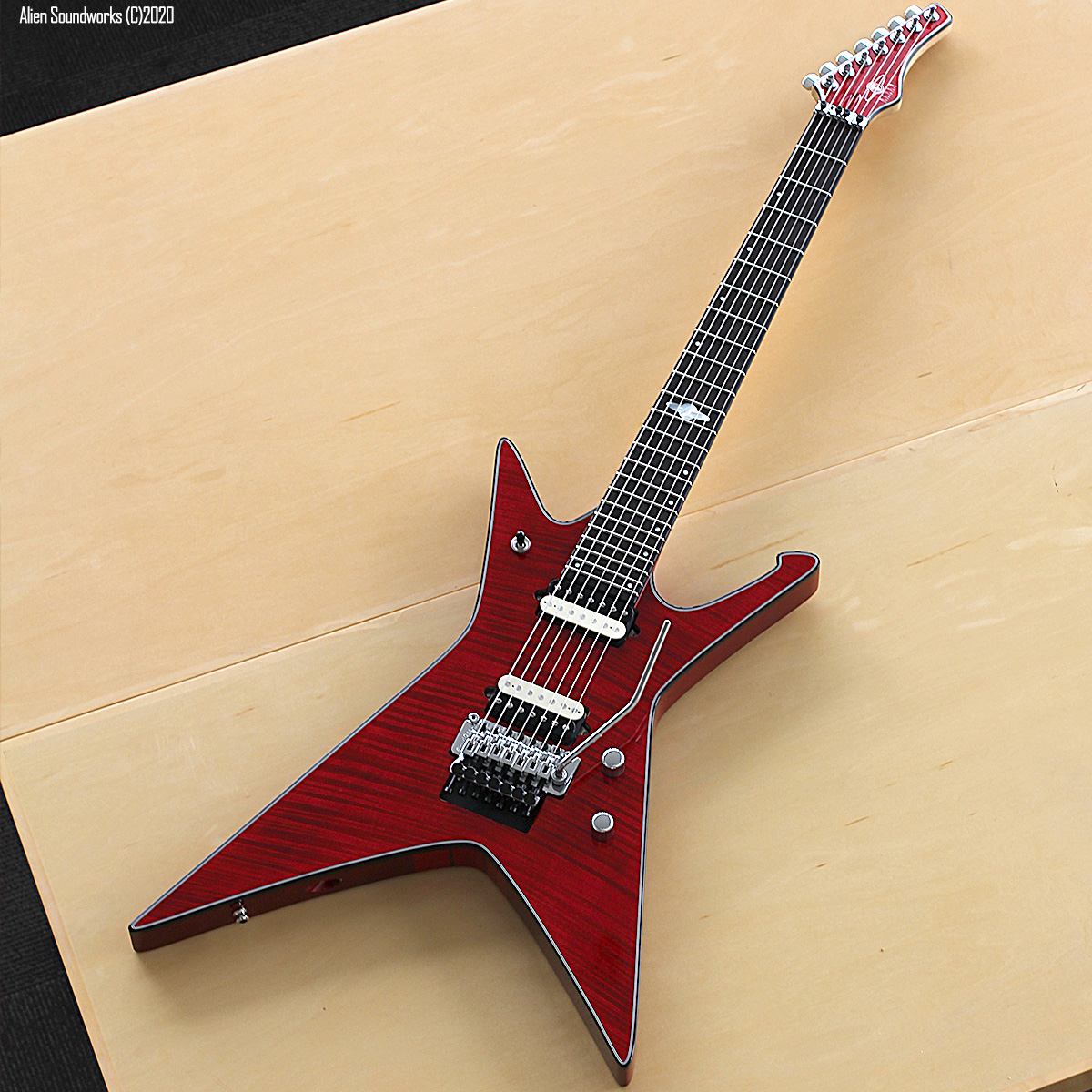AlienSoundworks's tweet photo. ★★★ Alien Soundworks Hurricane7 FR ★★★
Bare Knuckle Pickups Aftermath in Reversed Zebra
Through-neck, flame maple top, Original Floyd Rose tremolo system. #hurricane7 #aliensoundworks https://t.co/QgbEfWxpwj