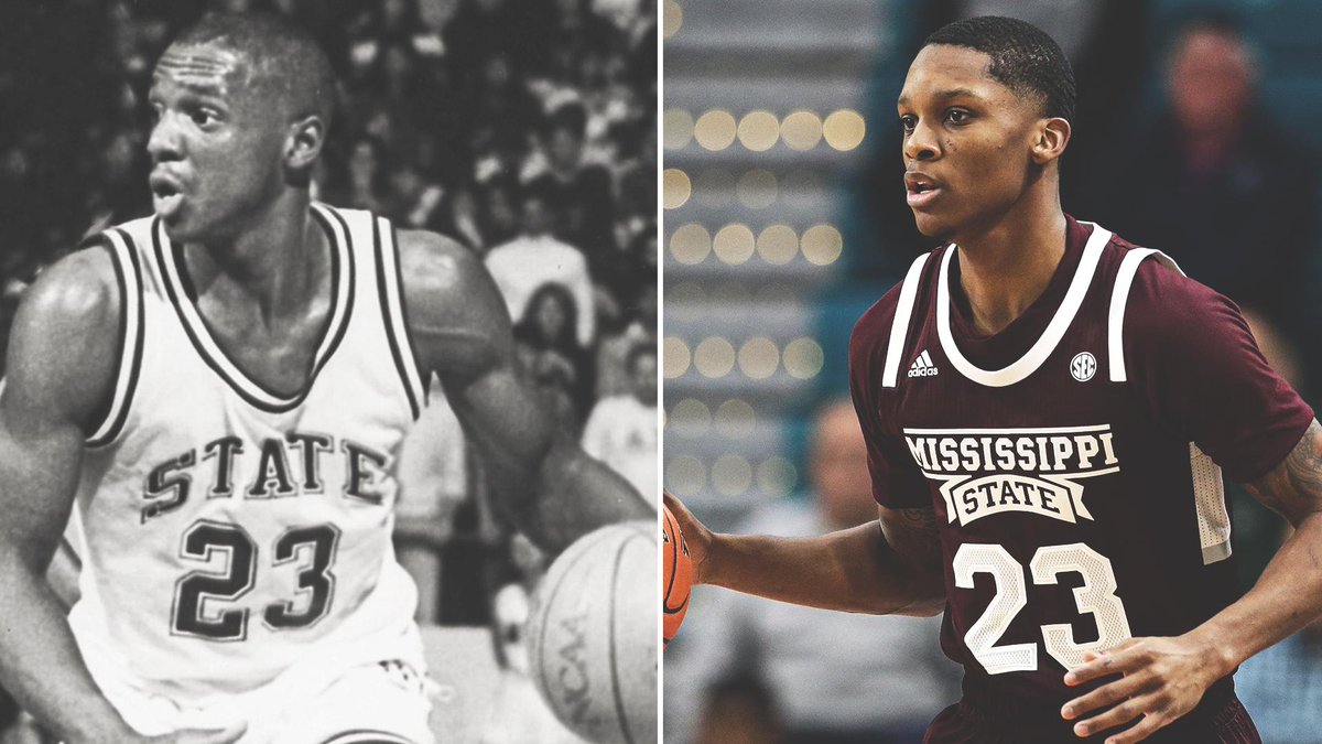 The only father-son duo in SEC history to each score 1,000+ points:

<a href="/HailStateMBK/">Mississippi State Men's Basketball</a>'s Greg and Tyson Carter 🔥