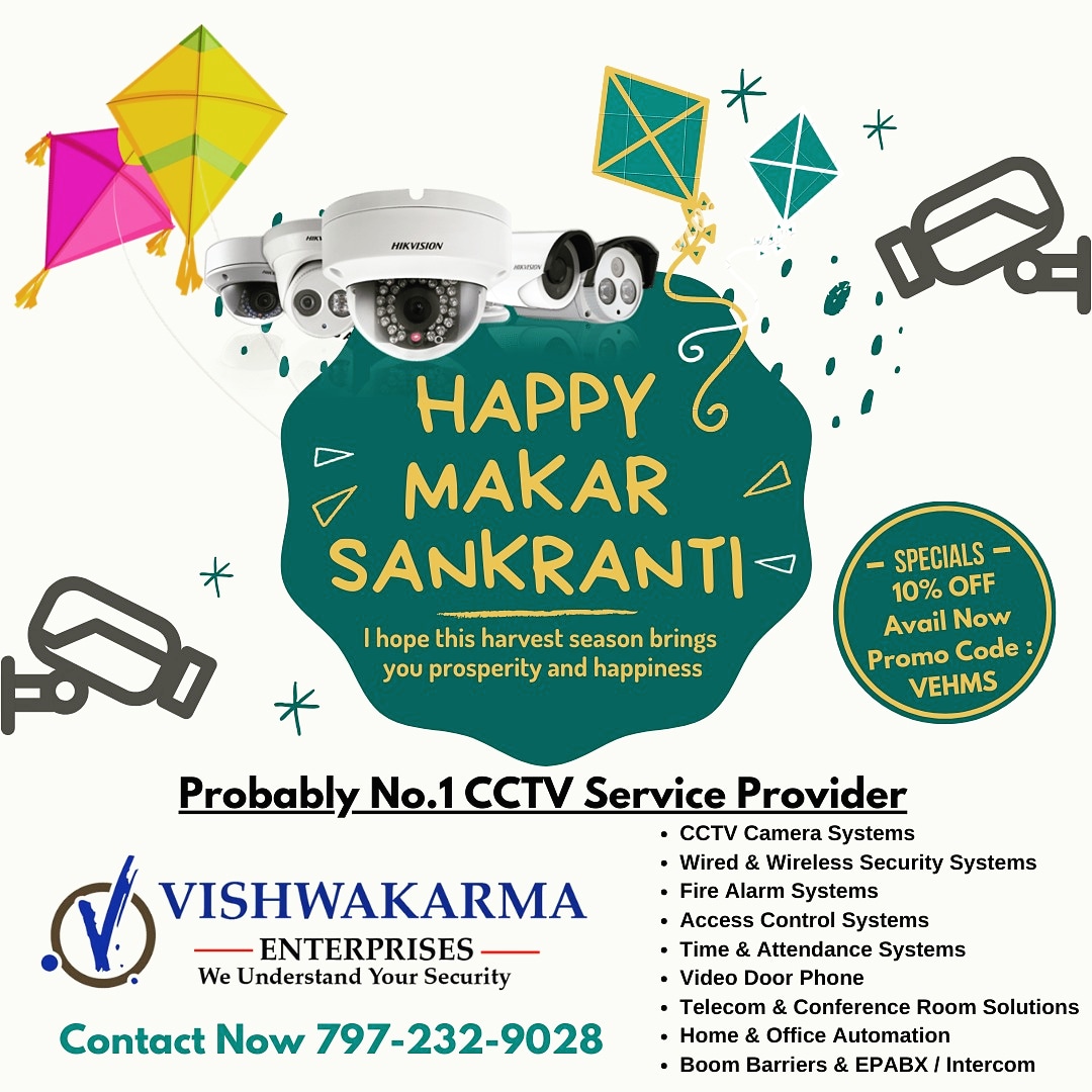 VishwakarmaEnt's tweet photo. Happy Makar Sankranti ☺️

#vishwakarmaenterprises #vishwakarma #cctvoffers #cctvsecurity #security #services #nasik #nashik #makarsankranti #maharashtra  #igmm #igmmdigital https://t.co/WudSQpx31A