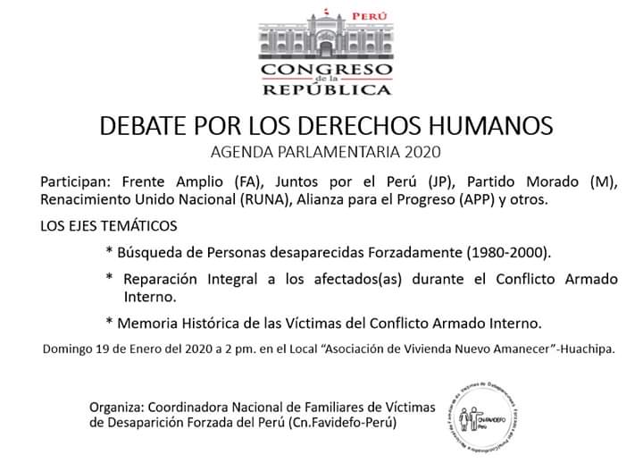 favidefo's tweet photo. DEBATE POR LOS DERECHOS HUMANOS. 
¿En materia de derechos humanos cuales son las propuestas de los candidatos al congreso?

@AlbertoBelaunde @arturoayala_4 @julioarbizu @CostaGino @LuciaAlvites @VelaBarba https://t.co/QWgwIXf93N