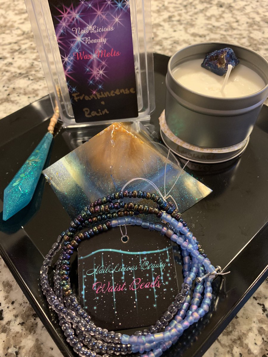 NailLiciousBty's tweet photo. Introducing our Goddess Kits (Large) Each kits includes. Intention pyramid, manifestation candle, wax melts, waist beads and intention pendent. Each kit helps invoke the goddess within your self. Styles include: Aphrodite, Athena, Isis and Amaunet. Available in our Etsy Shop. https://t.co/bF9yCQugo2