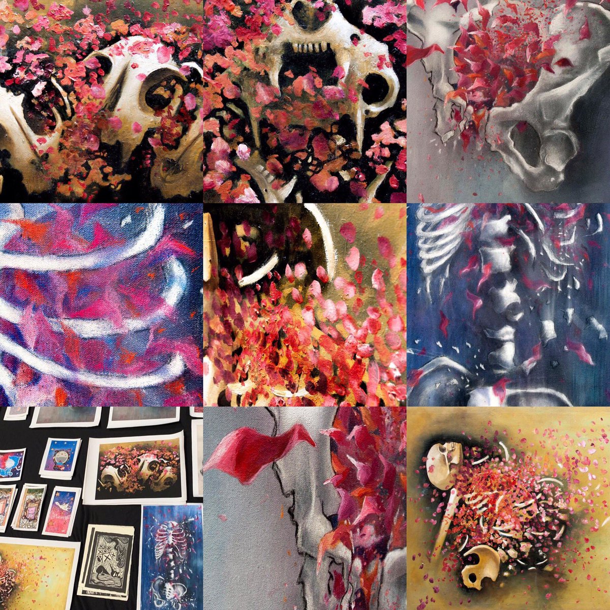 Felinamnk's tweet photo. De la serie anterior “Memoria y recuerdo” pueden disfrutar de más imágenes en mis redes 
IG: mnkgc_art y FB: MNK #art #painting #bonesart #flowerart #gallery #colors #drawing https://t.co/UrWg1ALhjM