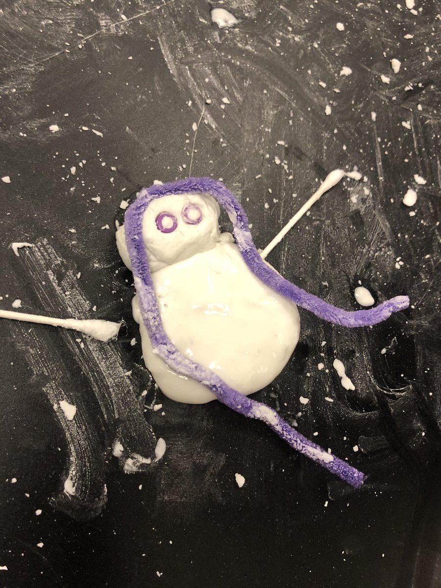 nicolehart1010's tweet photo. My STEM Club kids made snowmen out of Oobleck and had to decorate it before it melted! They loved it! #pauldingscience https://t.co/JJmBnXwkId
