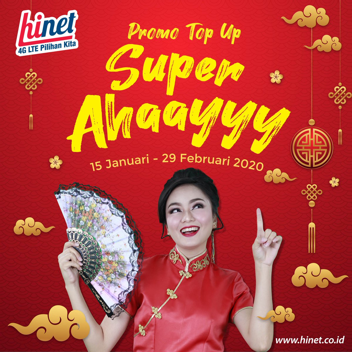 hinet_id's tweet photo. Promo AHAYYY kembali lagi nih di awal tahun. Tapi kali ini promonya lebih SUPER! 😁
Ayo isi ulang paket internetmu dan dapatkan DISKON hingga Rp70.000! Periode hingga 29 Februari
#hinet #ahayyy #internetmurah #internetcepat #paketinternetmurah #kuotainternetmurah #kuotainternet https://t.co/oYQwvLDQps