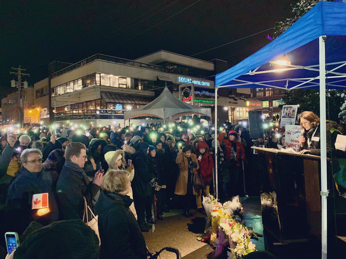 Tonight’s gathering <a href="/CityOfNorthVan/">City of North Vancouver</a> Civic Plaza was incredibly moving &amp; a beautiful tribute to the 176 precious lives lost on UIA 752. To all those who lost loved ones: our community is, and will always be, here for you. #NorthVan