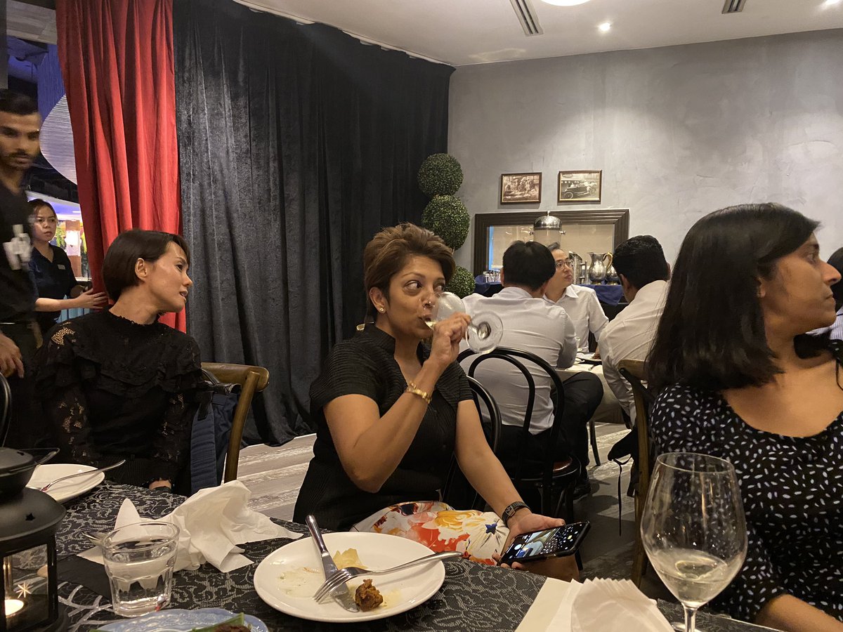 FergaGleeson's tweet photo. Great fun @RCSI_Irl graduate get together in Kuala Kumpur last night @ GOA 🥘 https://t.co/nAPpmMCmKc following a very successful GI #WIGNAP #GITAP workshop @sharmilasachi68 #RyanPonnudurai #LizRajan https://t.co/LfELUIHJ3e