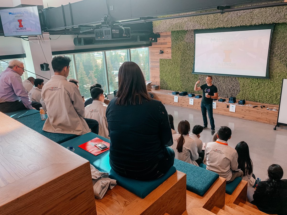 Malwarebytes's tweet photo. We had a great time hosting the @TECenter students during today's Silicon Valley Entrepreneurship workshop. Come back soon! #byteslyfe #InnovateWithTEC #TECSV https://t.co/oY6KSF2kx8