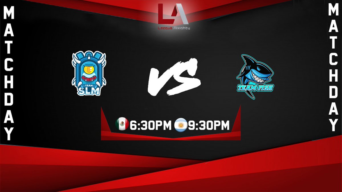 League_Almighty's tweet photo. #MatchDay 

En minutos se estaran enfrentando en un lindo encuentro dos equipos Argentinos y Buscaran debutar con una victoria en la liga ! 💪

@SLamochila 🆚 @TeamFishCR1

⏰ 18:30 🇲🇽 | 19:30 🇵🇪 | 21:30 🇦🇷 https://t.co/XZ3s8YFc5D