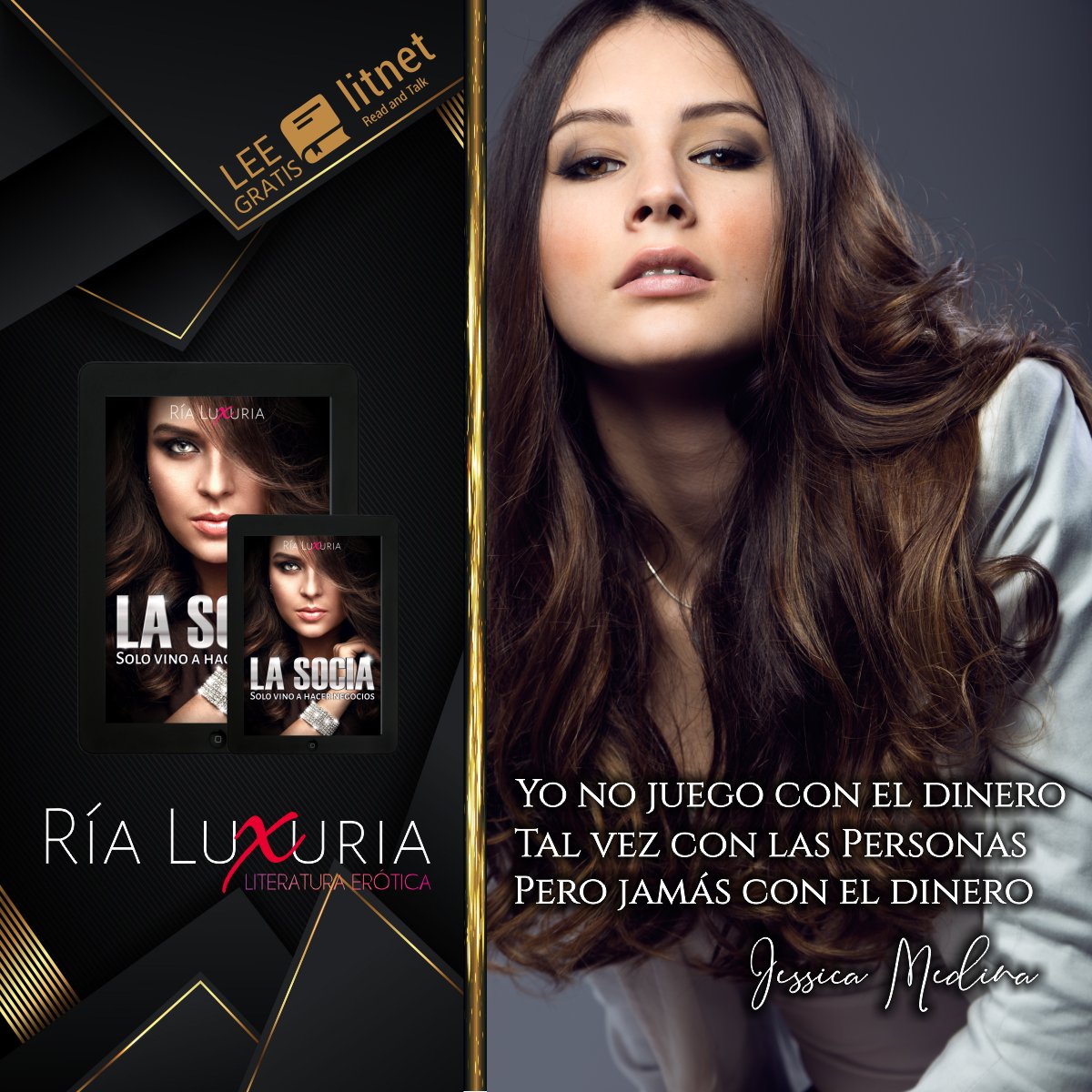 RiaLuxuria's tweet photo. Jessica Medina llegó a San Francisco a conocer a su padre y a decirle que ahora es su socia de negocios. 

#LaSocia ha venido a poner de cabeza a la familia Ward

https://t.co/VHekdX9tKE

#Gratis #Litnet #Booknet #ChickLit #Erotismo #Romance #Humor #Negocios https://t.co/aFUX4gybgI