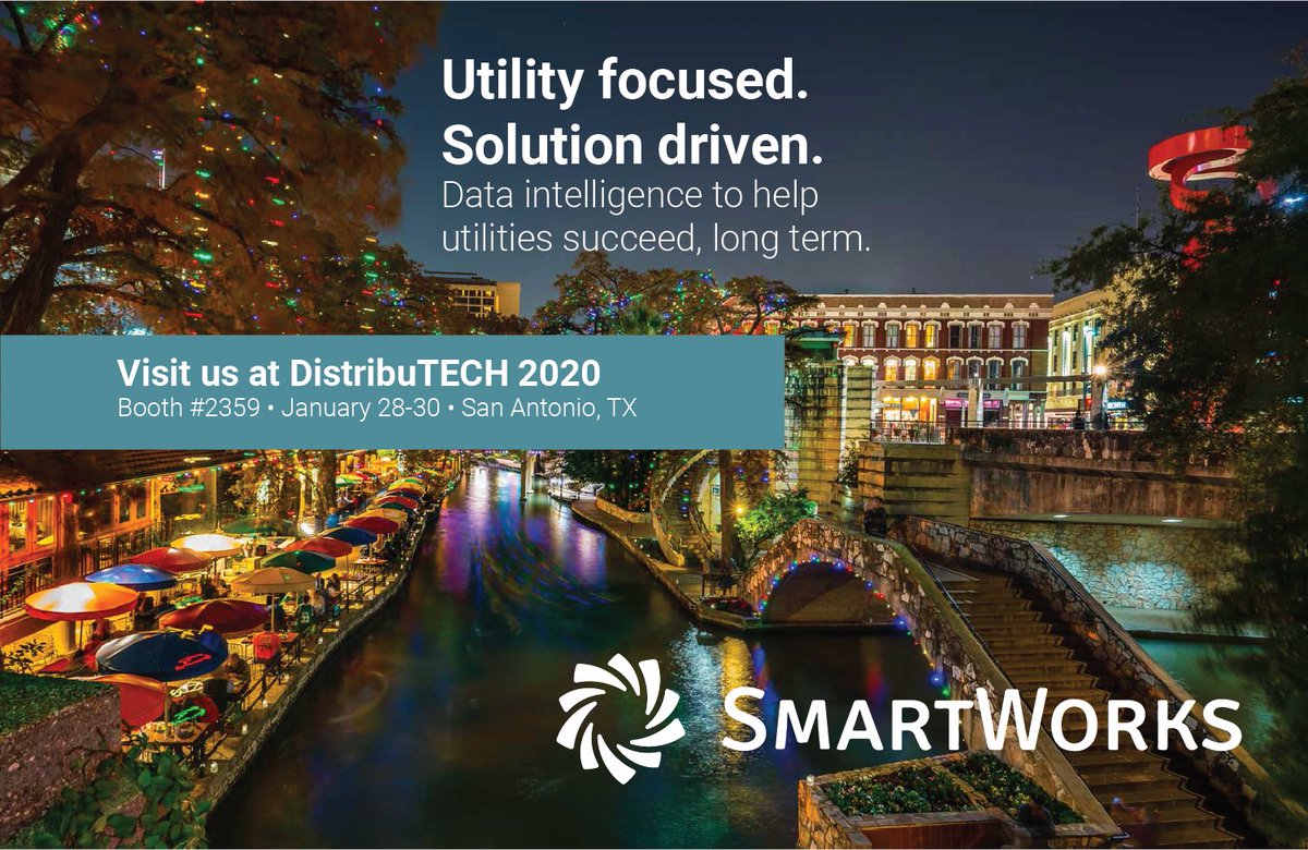 BlairBryce's tweet photo. DistribuTECH 2020 is only 2 weeks away and we are excited to show you the next generation of data intelligence. Visit Harris SmartWorks at booth #2359 to learn how our utility decision management solutions help utilities succeed, long term. #dtech2020 #utilities #WeAreHarris https://t.co/kgfpbdEv8x