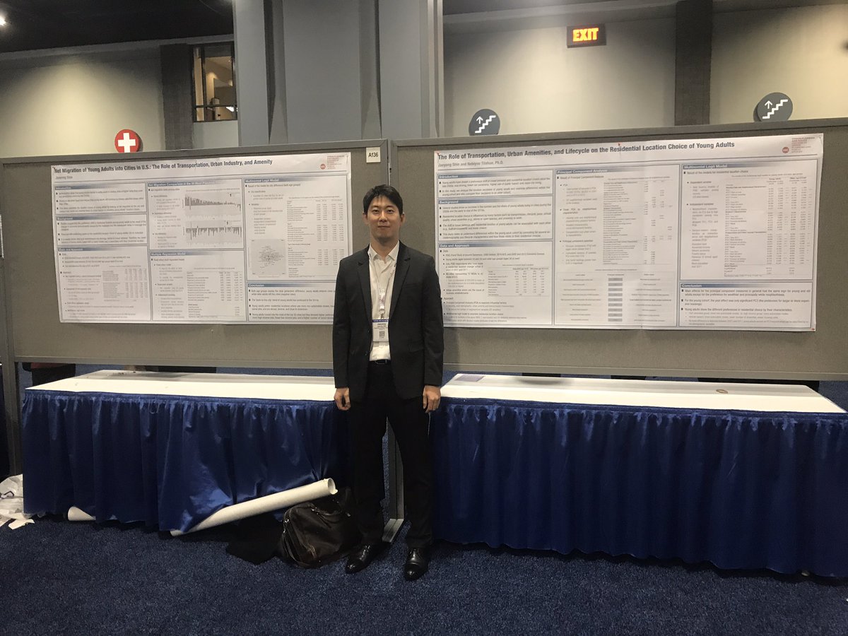 udvl_uic's tweet photo. Make sure to check out A136 posters in hall A @ #TRBAM #TRBAM2020 #TRB2020 right now, presentations by the @udvl_uic @UIC_UPP team on #transportation amenities in attractive #cities for young adult &amp; location pattern of #hightech firms @UICCUPPA @The_ACSP https://t.co/lSIb39D9l8