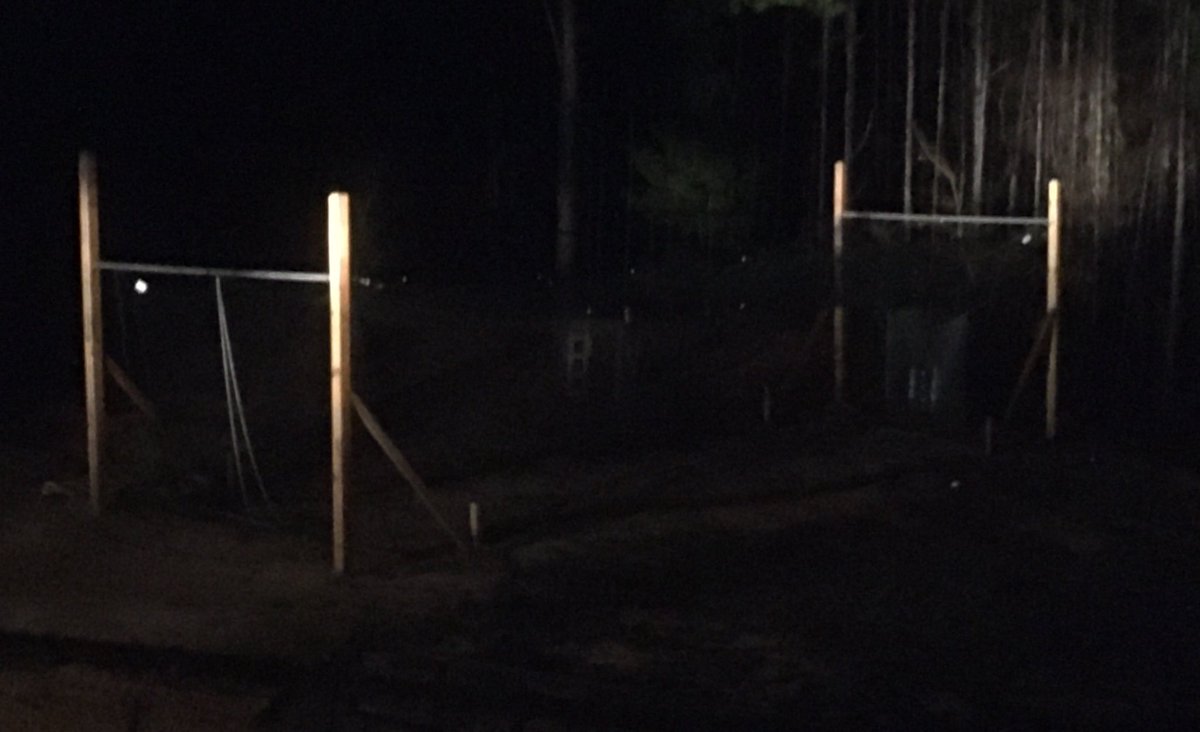 Tmims15's tweet photo. ⛈got 2days of ⚾️throwing this wk. We dnt have access to indoor facilities. So tonite I get home from wrk in a light rain and see strange lights in my yard. My 13y/o @TylerHMims has my truck pulled around to use the headlights to get his throws in at home #wantingit #proud 👊 https://t.co/Z8xIoANGhF