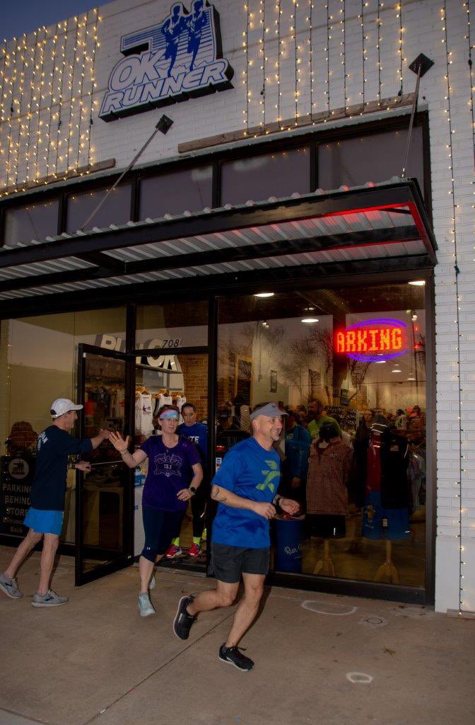 OKCMarathon's tweet photo. .@MyOKRunner hit the streets of downtown OKC for their first training run of the year! Another one of the many great options across the Metro to get ready for the #RUNtoREMEMBER. https://t.co/8qsKtHt9va