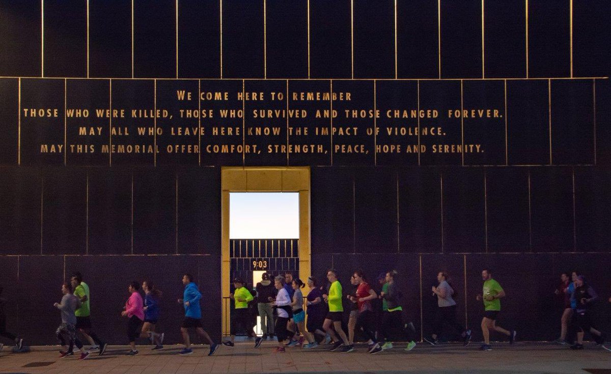 .<a href="/MyOKRunner/">OK Runner</a> hit the streets of downtown OKC for their first training run of the year! Another one of the many great options across the Metro to get ready for the #RUNtoREMEMBER.