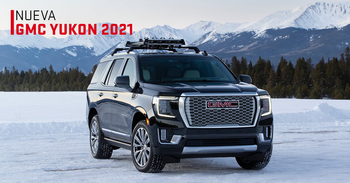 GMCmexico's tweet photo. Te presentamos la totalmente nueva generación de GMC Yukon 2021 con tecnología líder en su categoría, capacidades todo terreno y alta ingeniería en su fabricación. #GMCYukon2021 https://t.co/uv4gzgD9Xc
