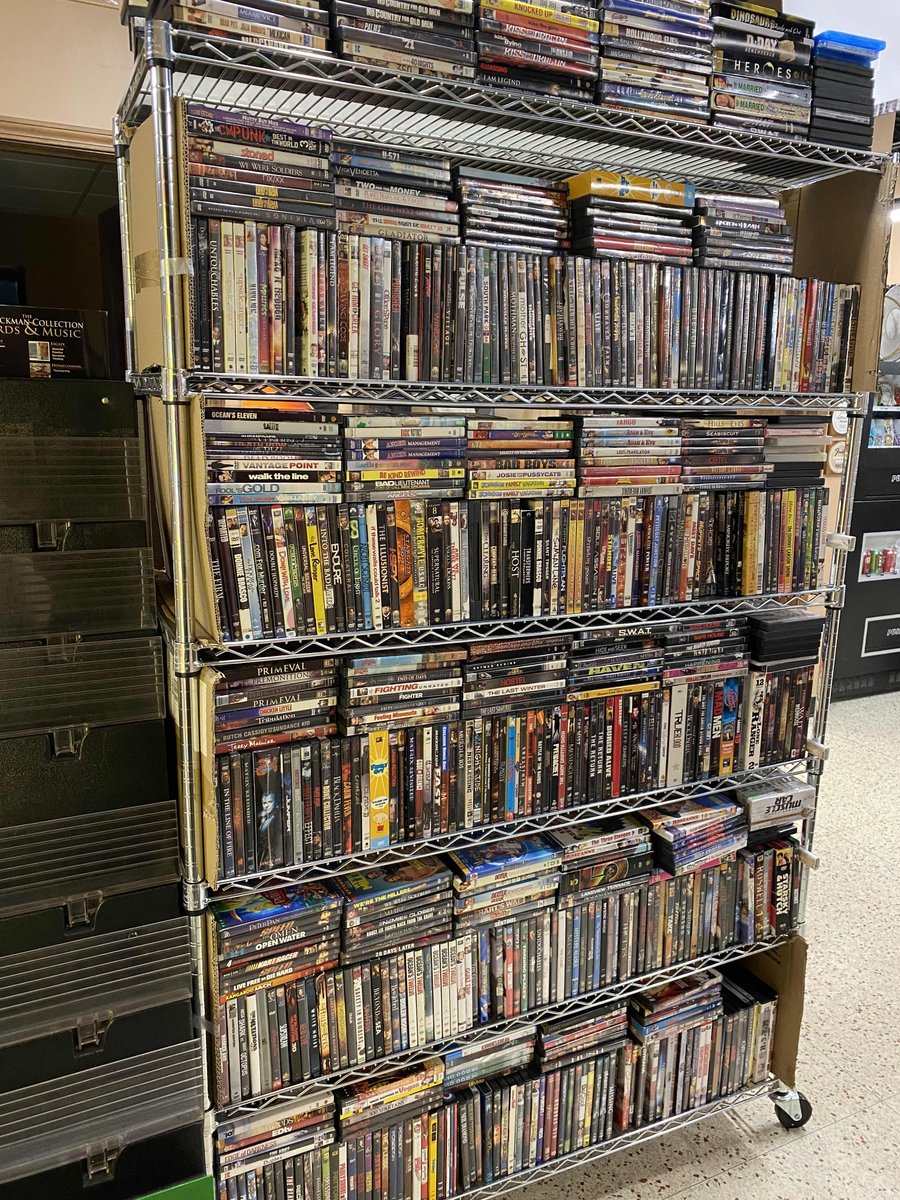 SwingCityMusic's tweet photo. You saw all of the records we got, but did you know we also got a huge selection of older dvds?! Hundreds of them priced as low as $2.99! Check them out today! #swingcitymovies https://t.co/pYClgE8XIC