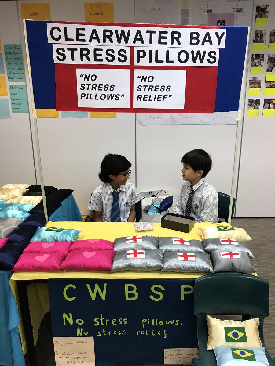 cwbshk's tweet photo. Y5 students are all very excited in selling their wares on market day today! #collaboration #sustainability https://t.co/ZlWELjE9WP