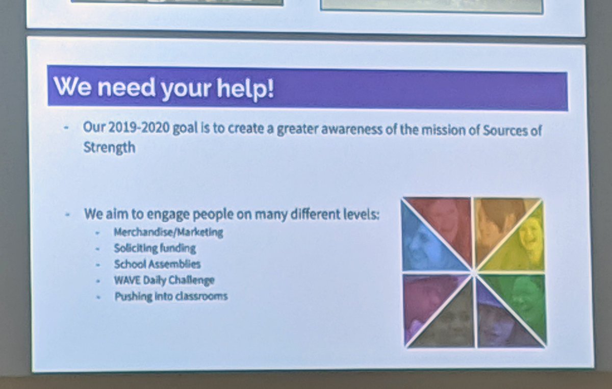 HiltonCSD's tweet photo. #SourcesofStrength presentation to Board - focusing on the positive for suicide protection #SuicideAwareness https://t.co/jJXopT89il