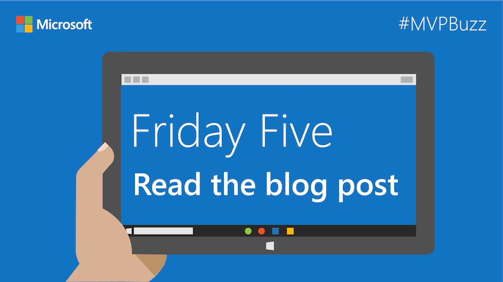 So, @gxgrammatikos, @RebaiHamida, @Asmak, @DaveRndn, and @JamesvandenBerg walk into a blog post...

In this edition of #FridayFive we go from Azure DevOps to ASPNET and back again:

http://msft.it/6018TkrB6