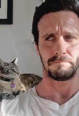 James Ransone with cats  there’s more photos somewhere, I just liked these ones a lot 
